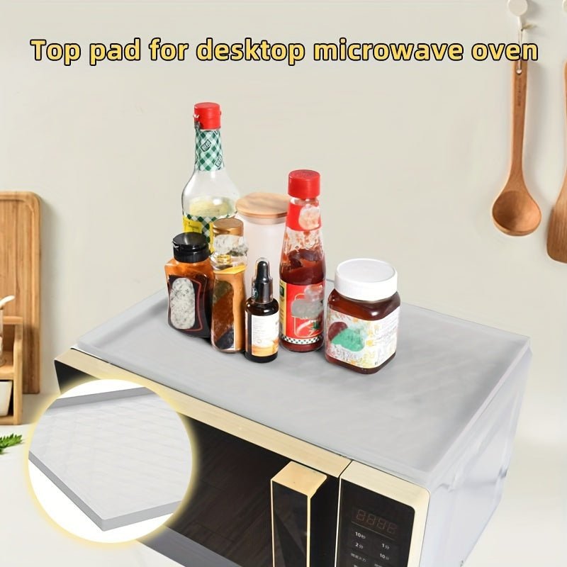 1pc Silicone Heat Resistant Mat for Kitchen Countertop - 11.5x17in Protective Pad for Microwave, Air Fryer, Coffee Maker & Stand Mixer - Non-Slip Hot Surface Guard with Grid Pattern, Heat Resistant Silicone Mat