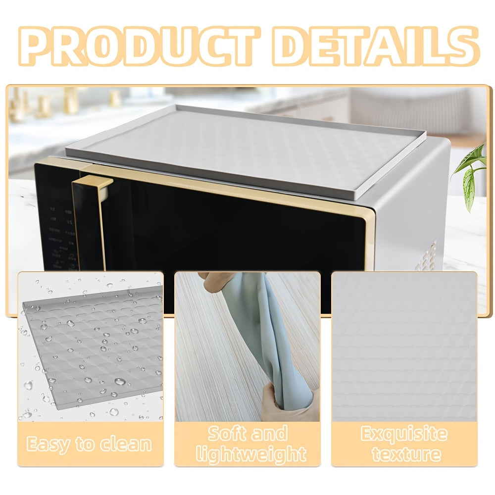 1pc Silicone Heat Resistant Mat for Kitchen Countertop - 11.5x17in Protective Pad for Microwave, Air Fryer, Coffee Maker & Stand Mixer - Non-Slip Hot Surface Guard with Grid Pattern, Heat Resistant Silicone Mat