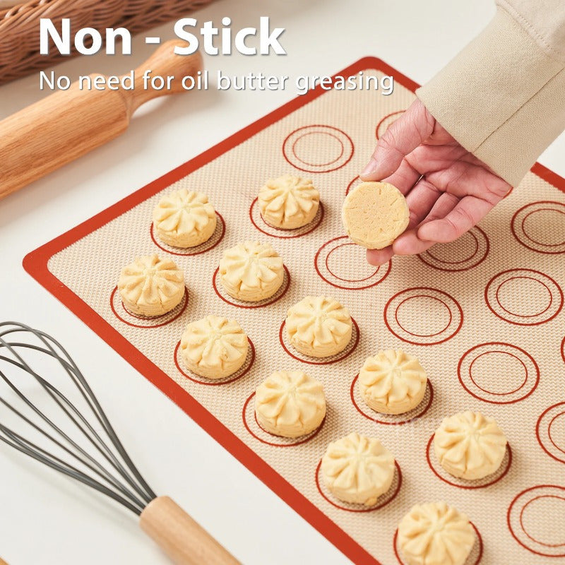 1pc Silicone Baking Mat for Oven Reusable Non Stick Heat Resistant Bakeware Sheets Liner Baking Tools for Cookie Macaron Bread